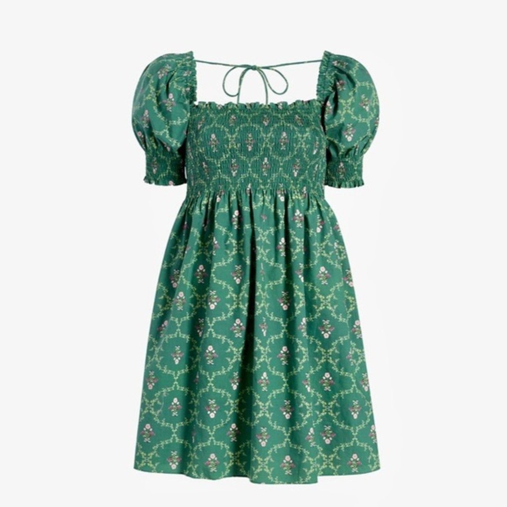 Hill House Home Emerald Trellis Athena Nap Dress